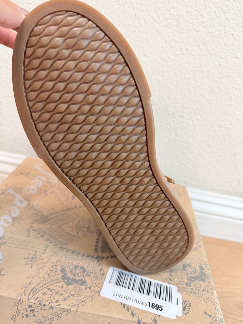 Free People Bodhi Harness Bootie 7.5 Tan Suede Sneaker Boot NEW - Picture 4 of 7